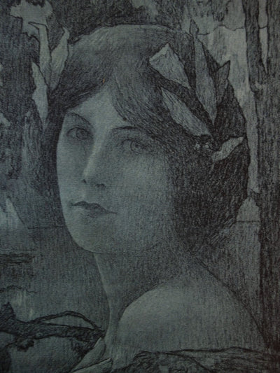Henri GUINIER : Nuit douce - Lithographie (détail)