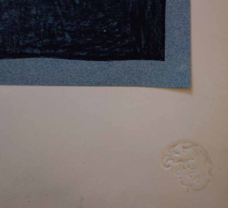 Henri GUINIER : Nuit douce - Lithographie (détail)