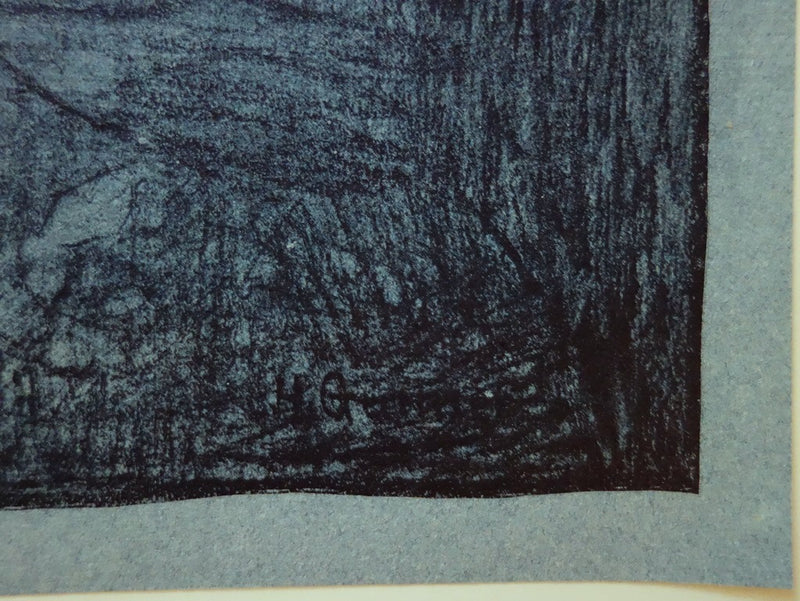 Henri GUINIER : Nuit douce - Lithographie (détail)