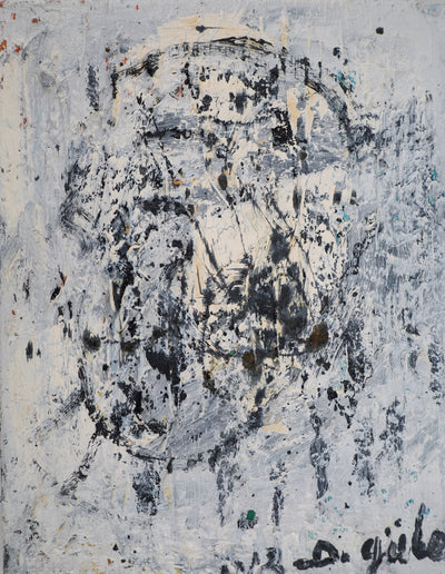 Dyap GULER : Portrait d'homme surréaliste - Tableau (détail)