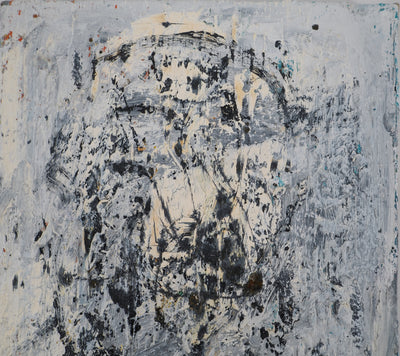 Dyap GULER : Portrait d'homme surréaliste - Tableau (détail)