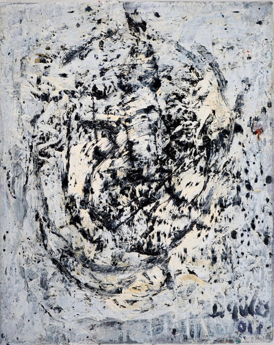 Dyap GULER : Portrait masculin sphérique et abstrait - Tableau