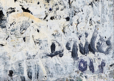 Dyap GULER : Portrait masculin sphérique et abstrait - Tableau (détail)