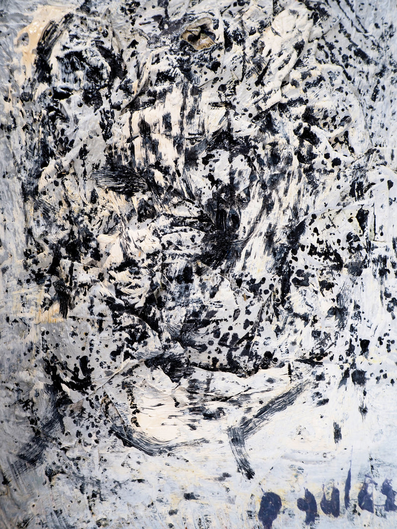 Dyap GULER : Tête de mort abstraite - Tableau (détail)