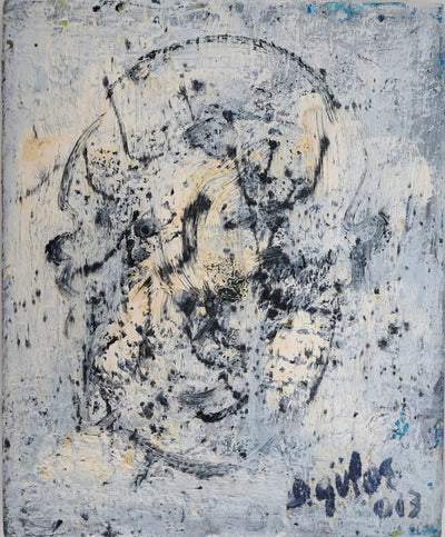 Dyap GULER : Visage masculin décomposé et abstrait - Tableau