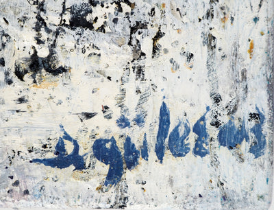 Dyap GULER : Visage masculin Art Brut - Tableau (détail)