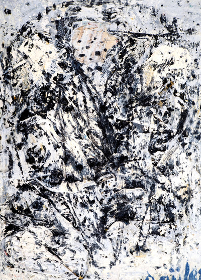 Dyap GULER : Visage masculin Art Brut - Tableau (détail)