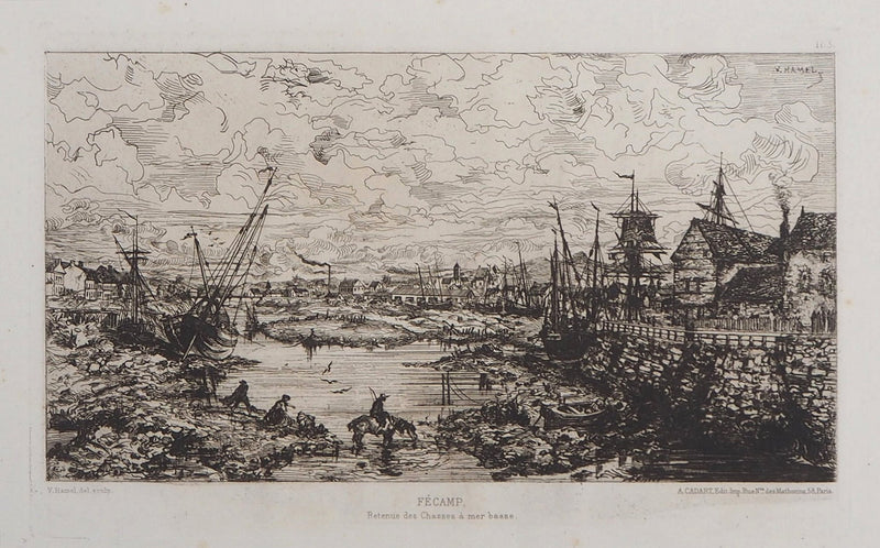 Victor HAMEL : Fécamp, 1872 - Gravure