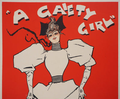 Dudley HARDY : Fille gaie (A Gaiety Girl), 1895 - Affiche