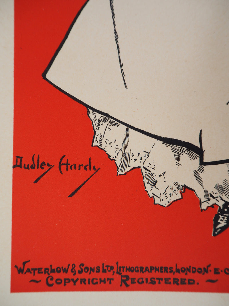 Dudley HARDY : Fille gaie (A Gaiety Girl), 1895 - Affiche (détail)