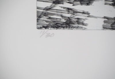 Sheigla HARTMAN : Muddy waters - Gravure (détail)