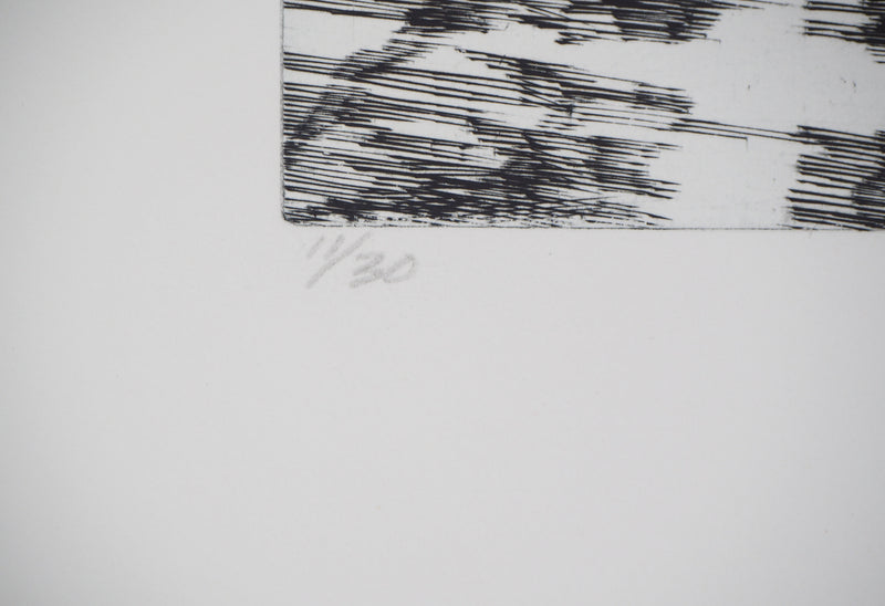Sheigla HARTMAN : Muddy waters - Gravure (détail)