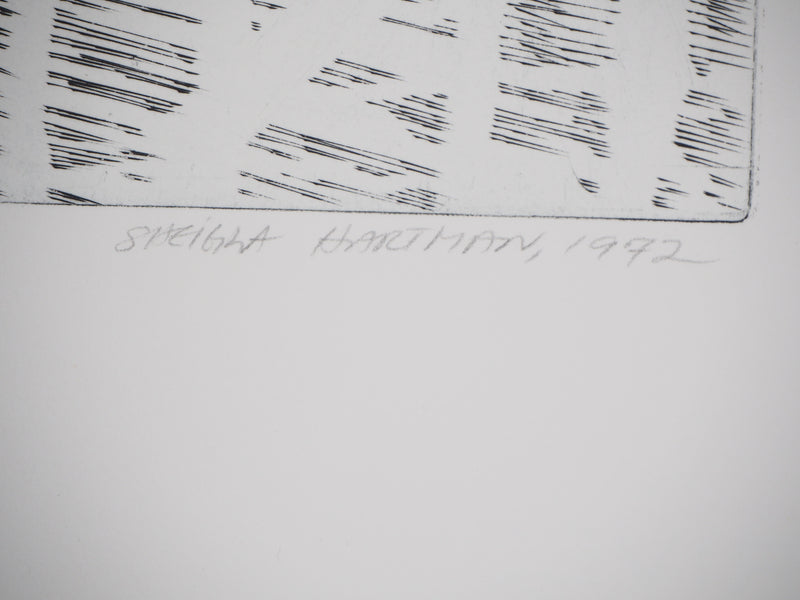 Sheigla HARTMAN : Muddy waters - Gravure (détail)