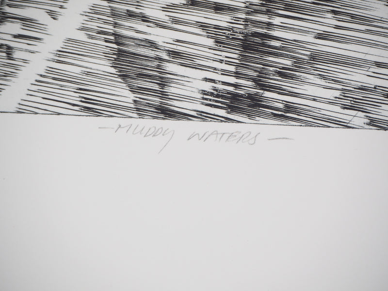 Sheigla HARTMAN : Muddy waters - Gravure (détail)