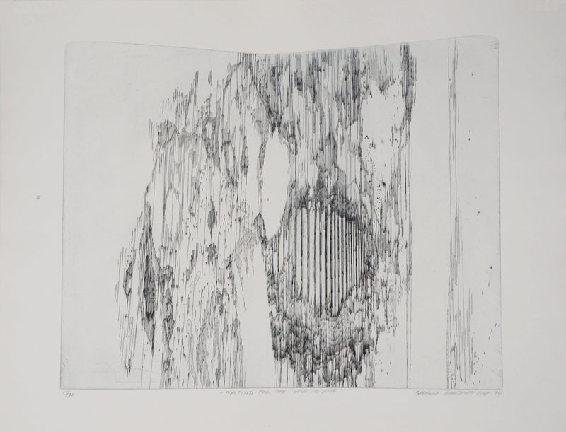 Sheigla HARTMAN : Waiting for the sun to rise - Gravure (détail)