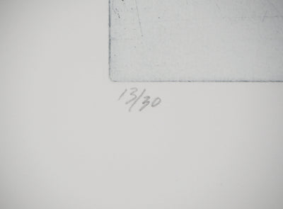 Sheigla HARTMAN : Waiting for the sun to rise - Gravure (détail)
