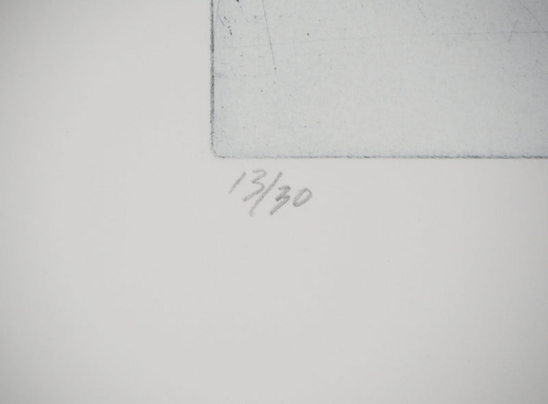 Sheigla HARTMAN : Waiting for the sun to rise - Gravure (détail)