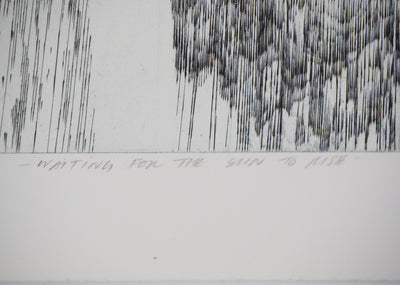 Sheigla HARTMAN : Waiting for the sun to rise - Gravure (détail)