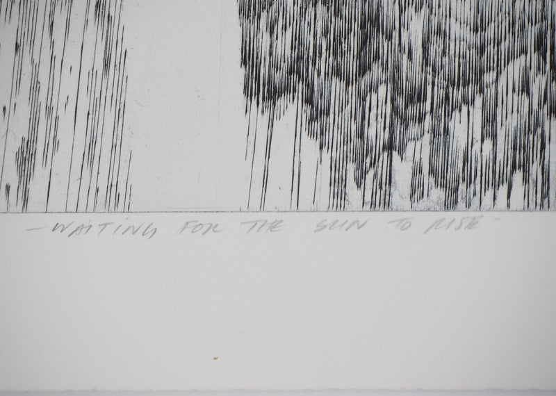 Sheigla HARTMAN : Waiting for the sun to rise - Gravure (détail)
