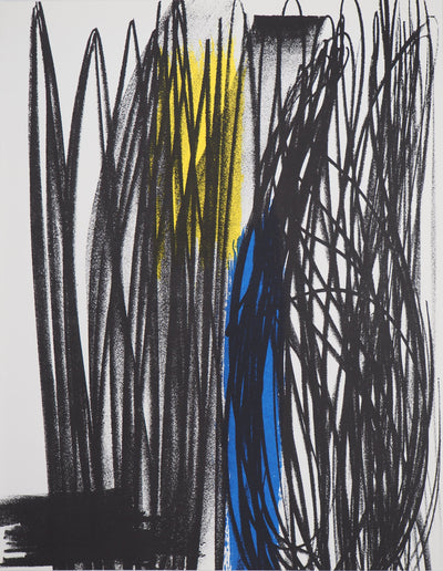 Hans HARTUNG : Influence (L différée-1), Lithographie originale (vue générale) - Crédit photo : Galerie Art.Paris