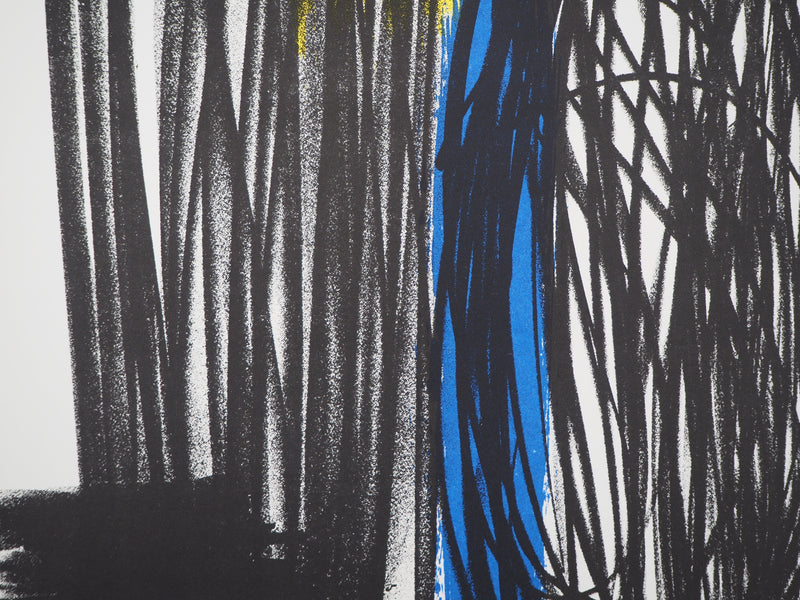 Hans HARTUNG : Influence (L différée-1), Lithographie originale (photo de détail 2) - Crédit photo : Galerie Art.Paris