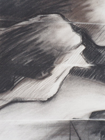 Claude HASTAIRE : Sommet - Pastel (détail)