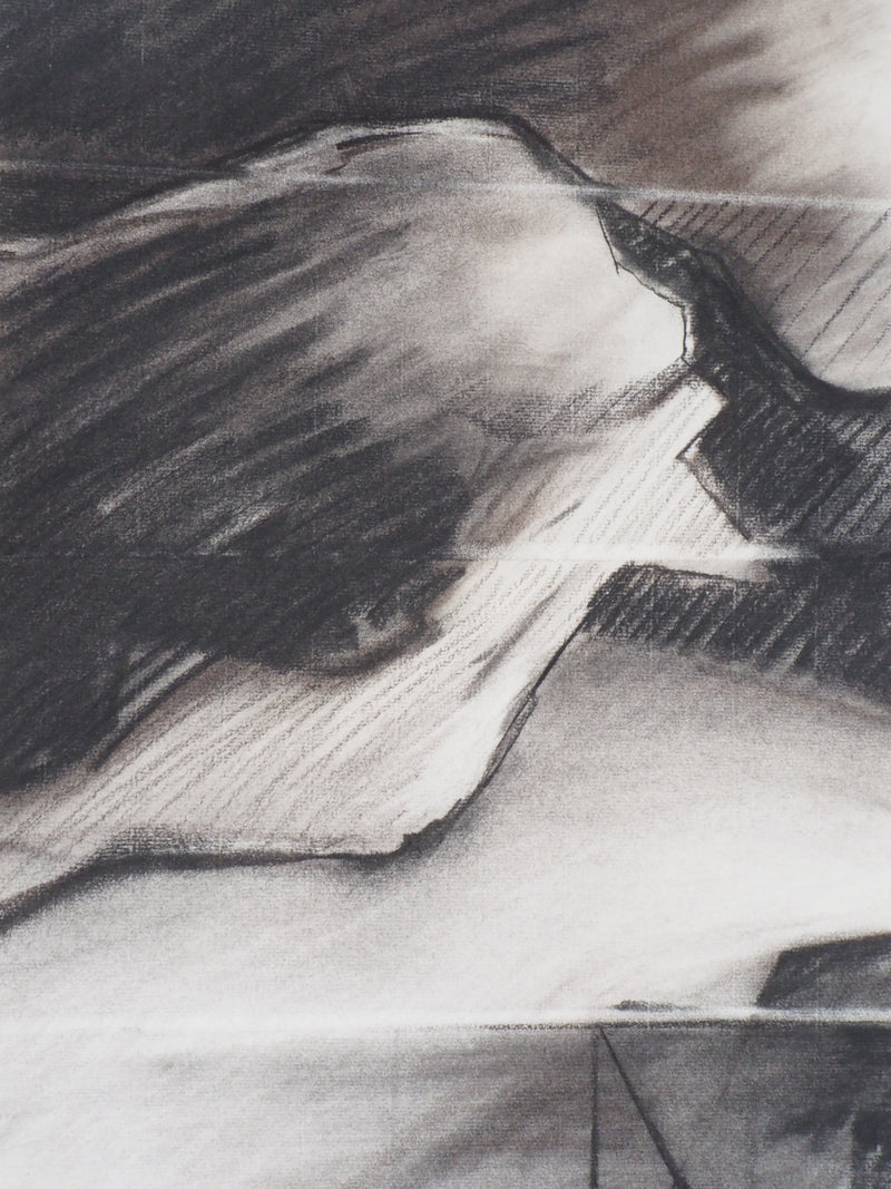 Claude HASTAIRE : Sommet - Pastel (détail)