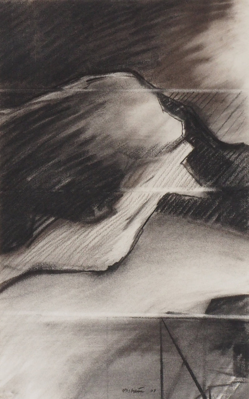 Claude HASTAIRE : Sommet - Pastel (détail)