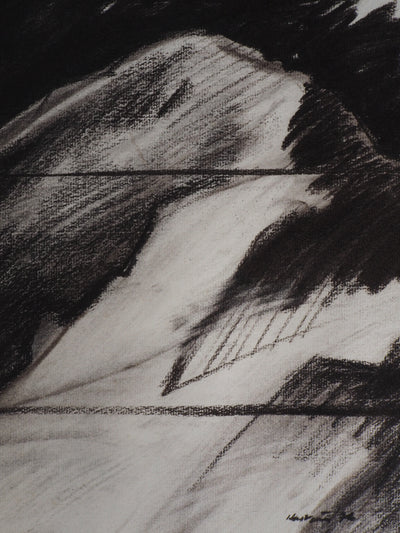 Claude HASTAIRE : Sommet - Pastel (détail)