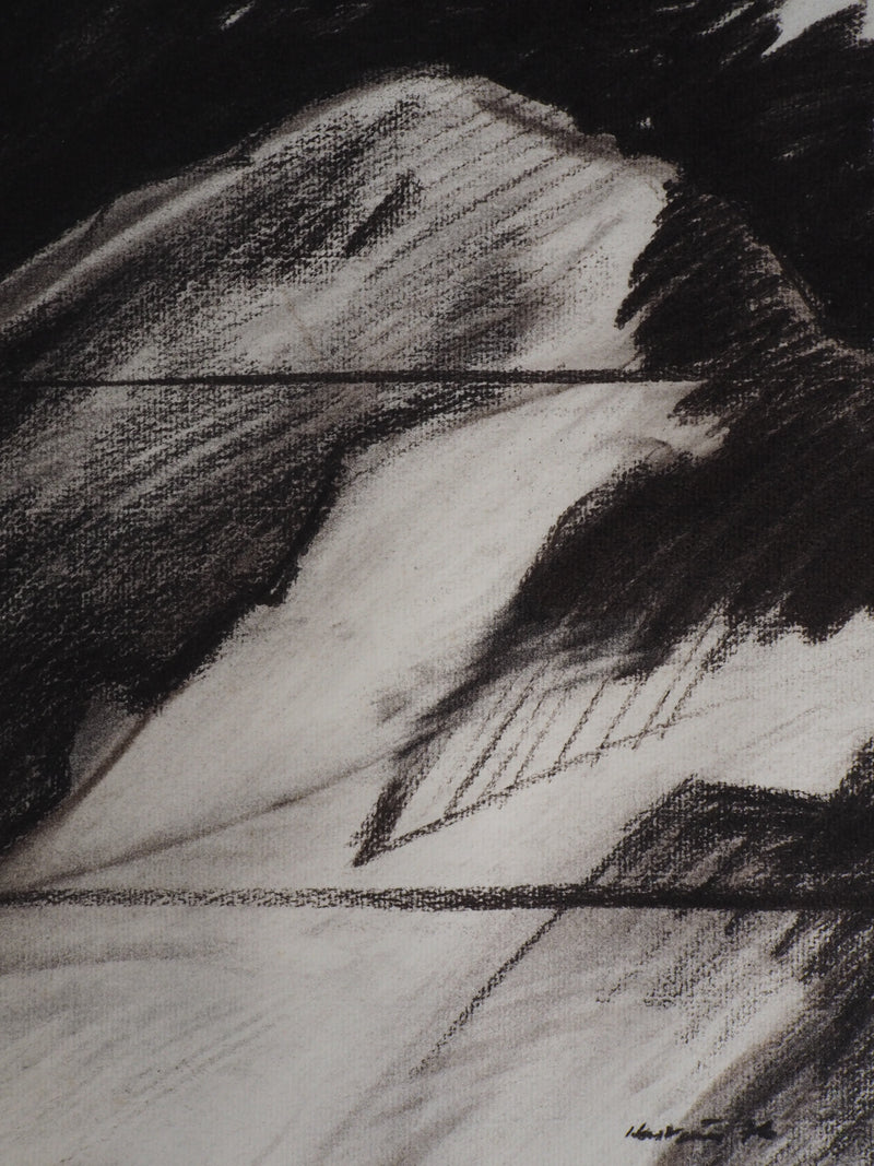 Claude HASTAIRE : Sommet - Pastel (détail)