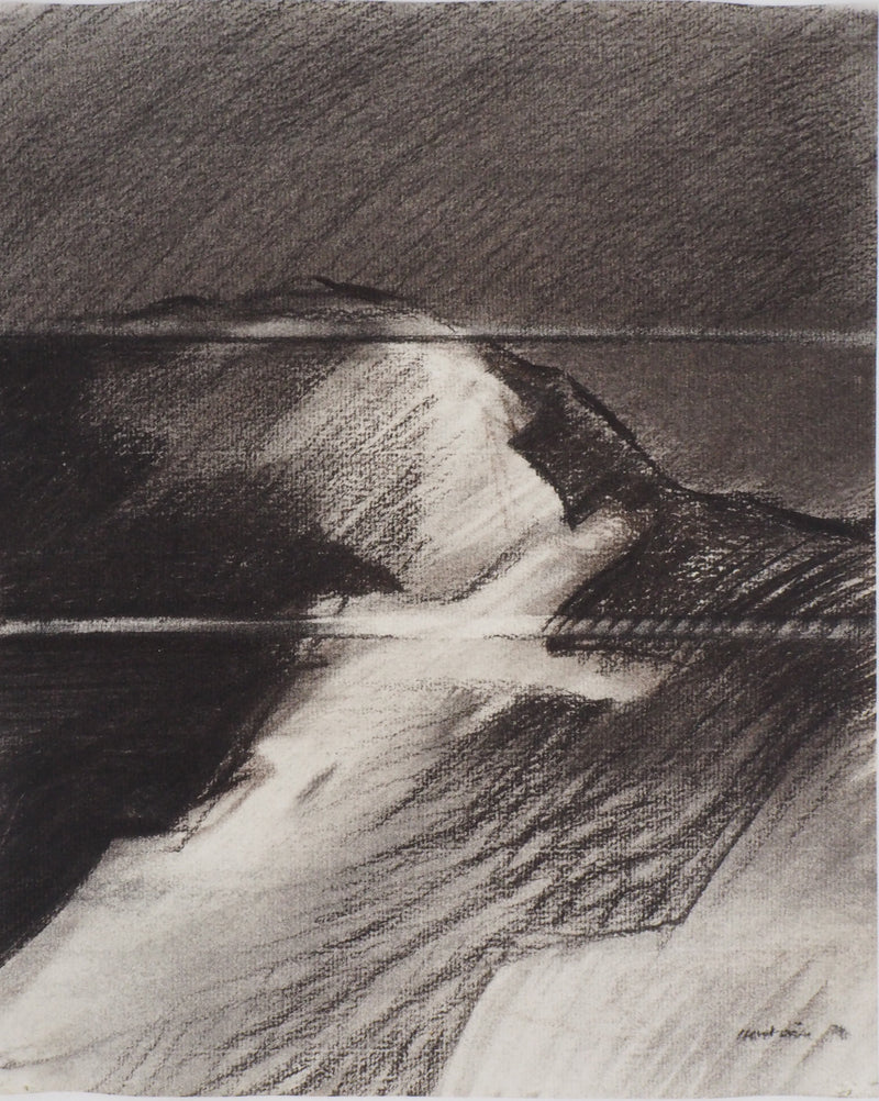 Claude HASTAIRE : Vallée - Pastel (détail)