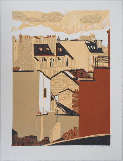 Pascale HEMERY : Borderline, 2008 - Lithographie (détail)
