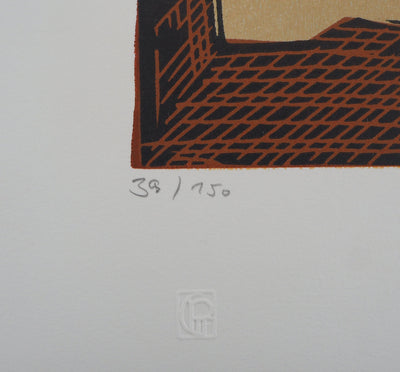 Pascale HEMERY : Borderline, 2008 - Lithographie (détail)