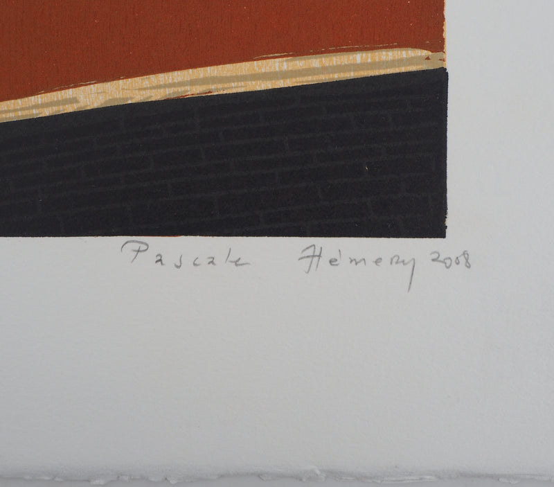 Pascale HEMERY : Borderline, 2008 - Lithographie (détail)
