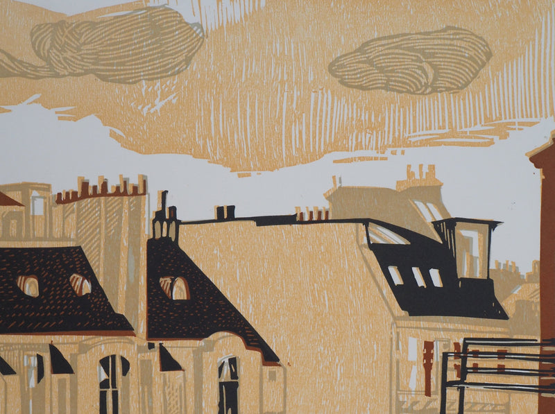 Pascale HEMERY : Borderline, 2008 - Lithographie (détail)