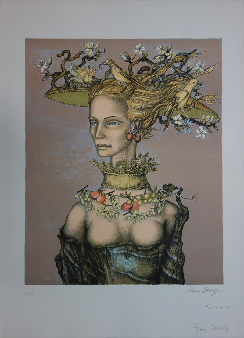 Pierre HENRY : Les quatre saisons - Lithographie