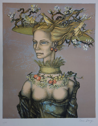 Pierre HENRY : Les quatre saisons - Lithographie (détail)