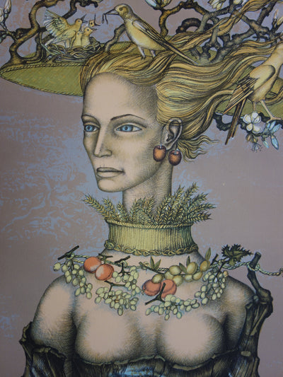 Pierre HENRY : Les quatre saisons - Lithographie (détail)