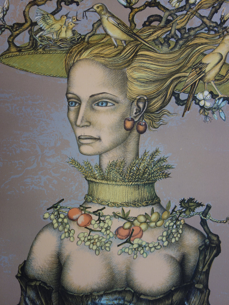 Pierre HENRY : Les quatre saisons - Lithographie (détail)