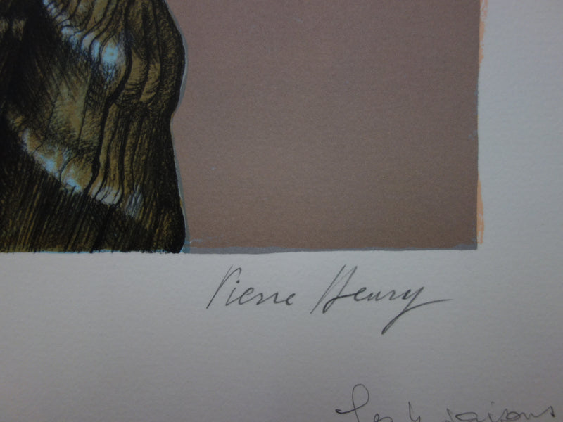 Pierre HENRY : Les quatre saisons - Lithographie (détail)