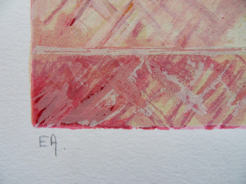 Michel HENRY : Bouquet de coquelicots - Sérigraphie (détail)