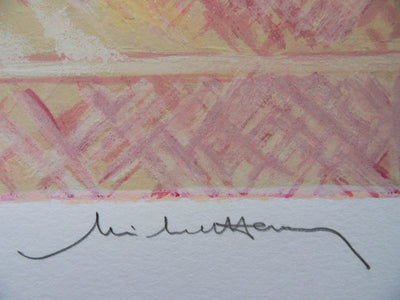 Michel HENRY : Bouquet de coquelicots - Sérigraphie (détail)