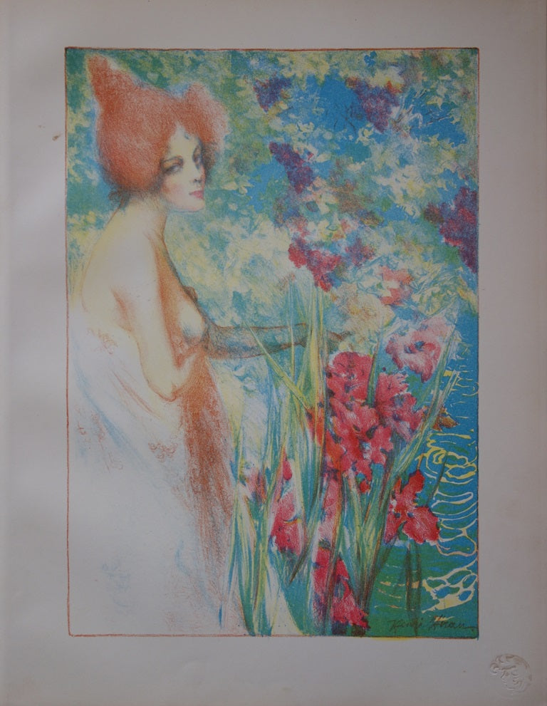 Henri HERAN : Fleur de mai - Lithographie