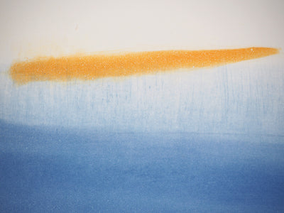 Jean Luc HERMAN : Le brasier bleu - Lithographie (détail)