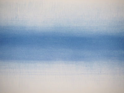 Jean Luc HERMAN : Le brasier bleu - Lithographie (détail)