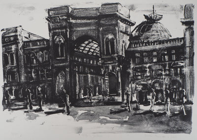 Jeroen HERMKENS : Milano, Galleria, 2004 - Lithographie