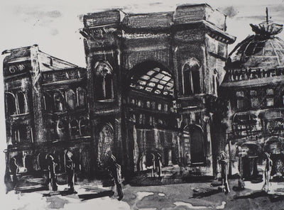 Jeroen HERMKENS : Milano, Galleria, 2004 - Lithographie (détail)