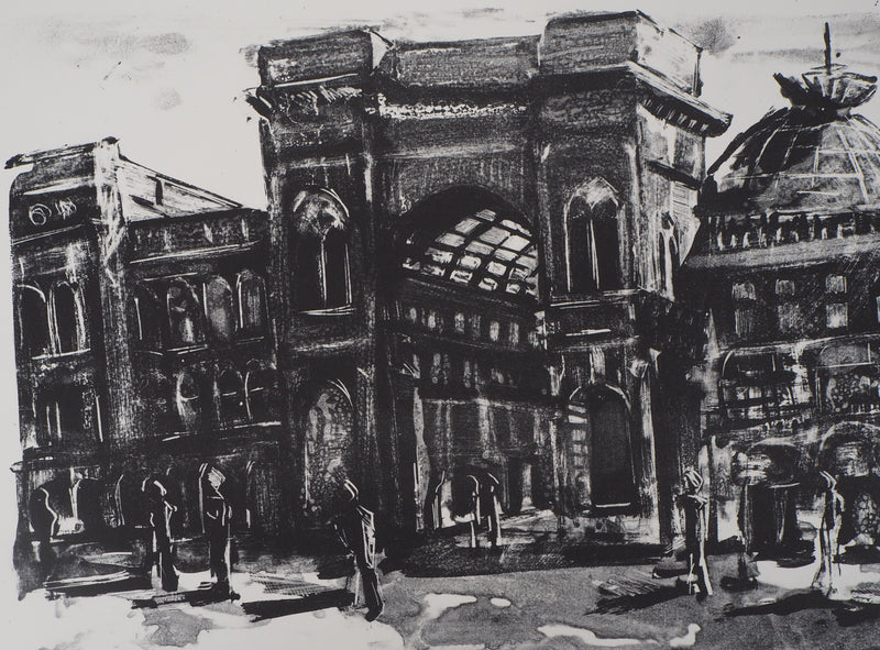 Jeroen HERMKENS : Milano, Galleria, 2004 - Lithographie (détail)