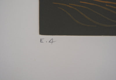 Jacques HEROLD : Composition végétale surréaliste, 1975 - Gravure (détail)