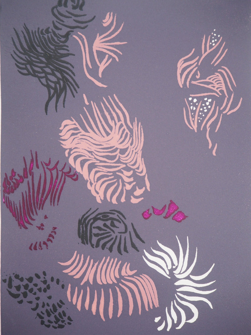 Jacques HEROLD : Oiseaux surréalistes, 1975 - Gravure (détail)